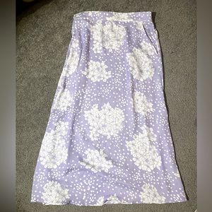 NWT Resa Lilac Floral midi skirt